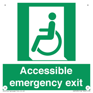 Accessible emergency exit (left)
